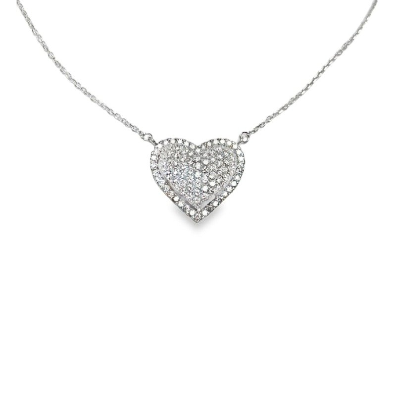 UB7338NKW - 14K White Gold Necklace
