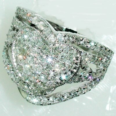 UB7378FW-1 - 14K White Gold Ring