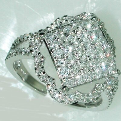 UB7380FW - 14K White Gold Ring