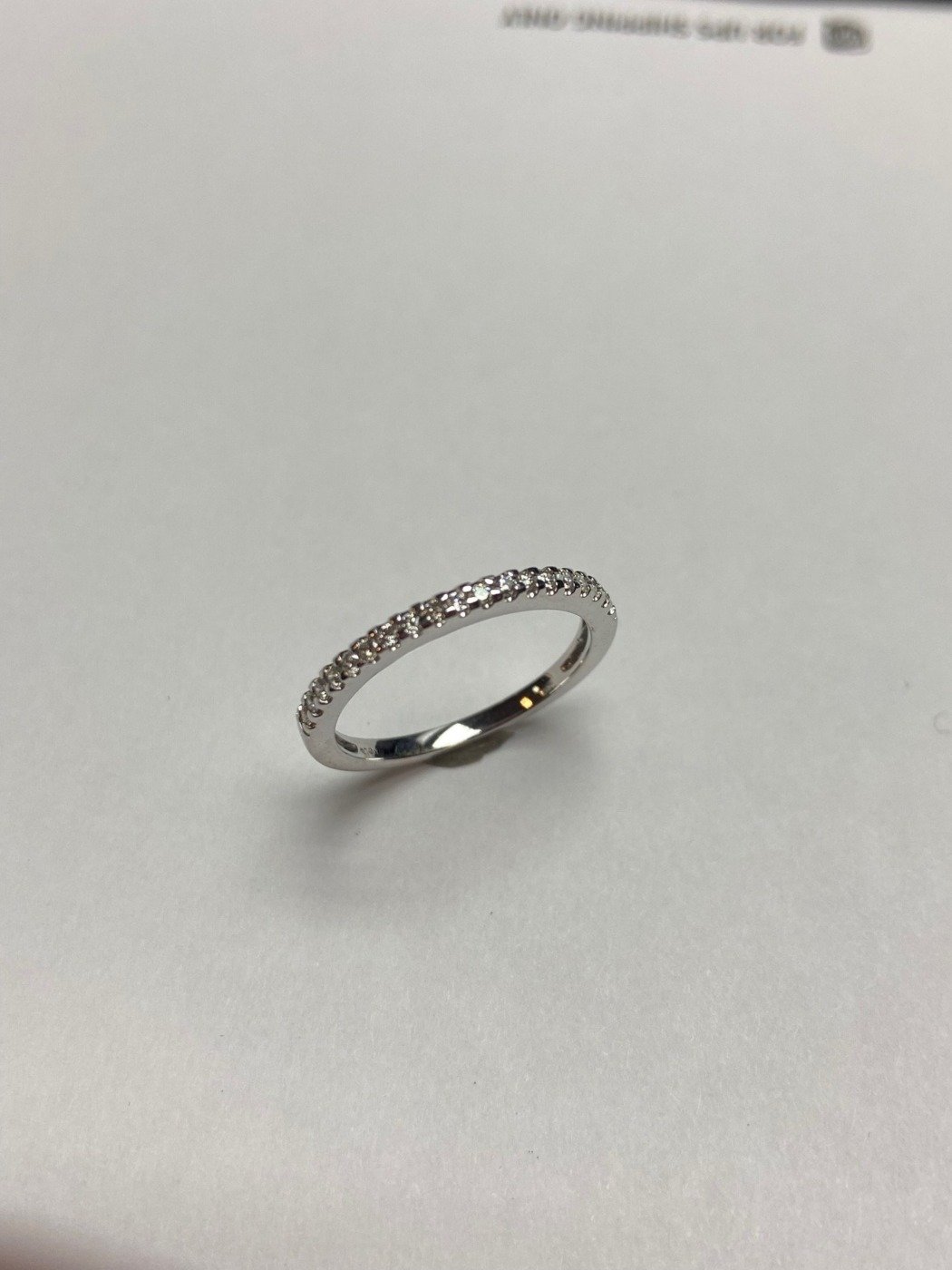 UB7382LTW - 14K White Gold Ring