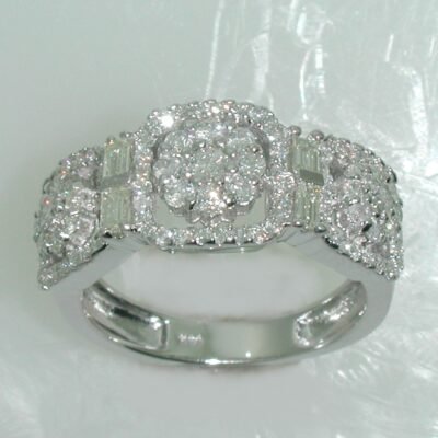 UB7509FRW - 14K White Gold Ring