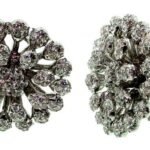 UB7511EW - 14K White Gold Stud Earrings