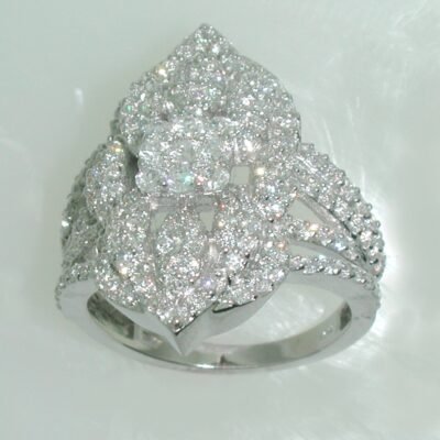 UB7540FRW - 14K White Gold Fashion Ring