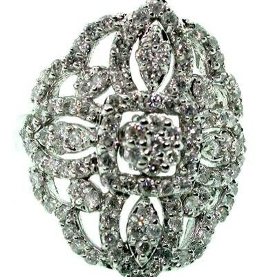 UB7552FRW - 14K White Gold Ring