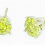 UB7663-4EY - 14K White Gold Earrings