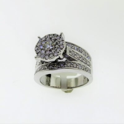 UB7690LSWGH - 14K White Gold Engagement Ring