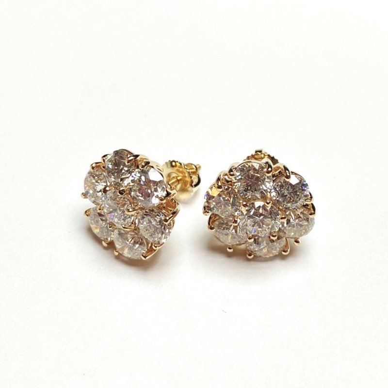 E10978-10Y - 10K Yellow Gold Earrings
