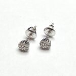 UB7713-7EW - 14K White Gold Stud Earrings