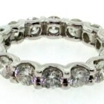 UB7714-3ETW - 14K White Gold Anniversary Ring