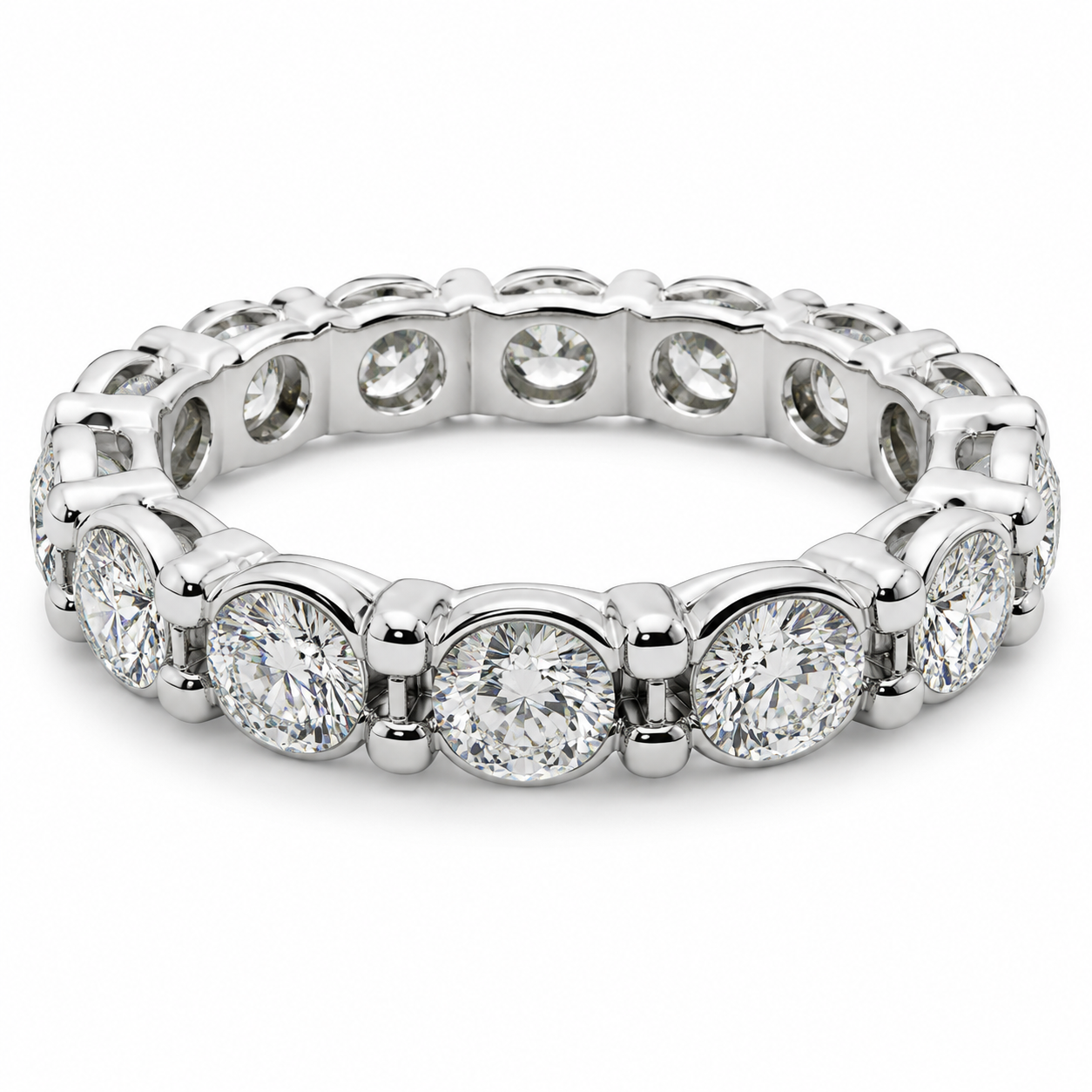 UB7714-3ETW -White Gold Anniversary Ring