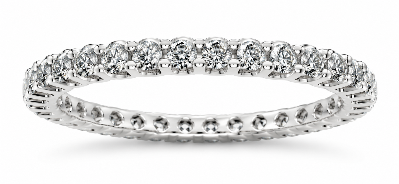 UB7714-7ETW -White Gold Anniversary Ring