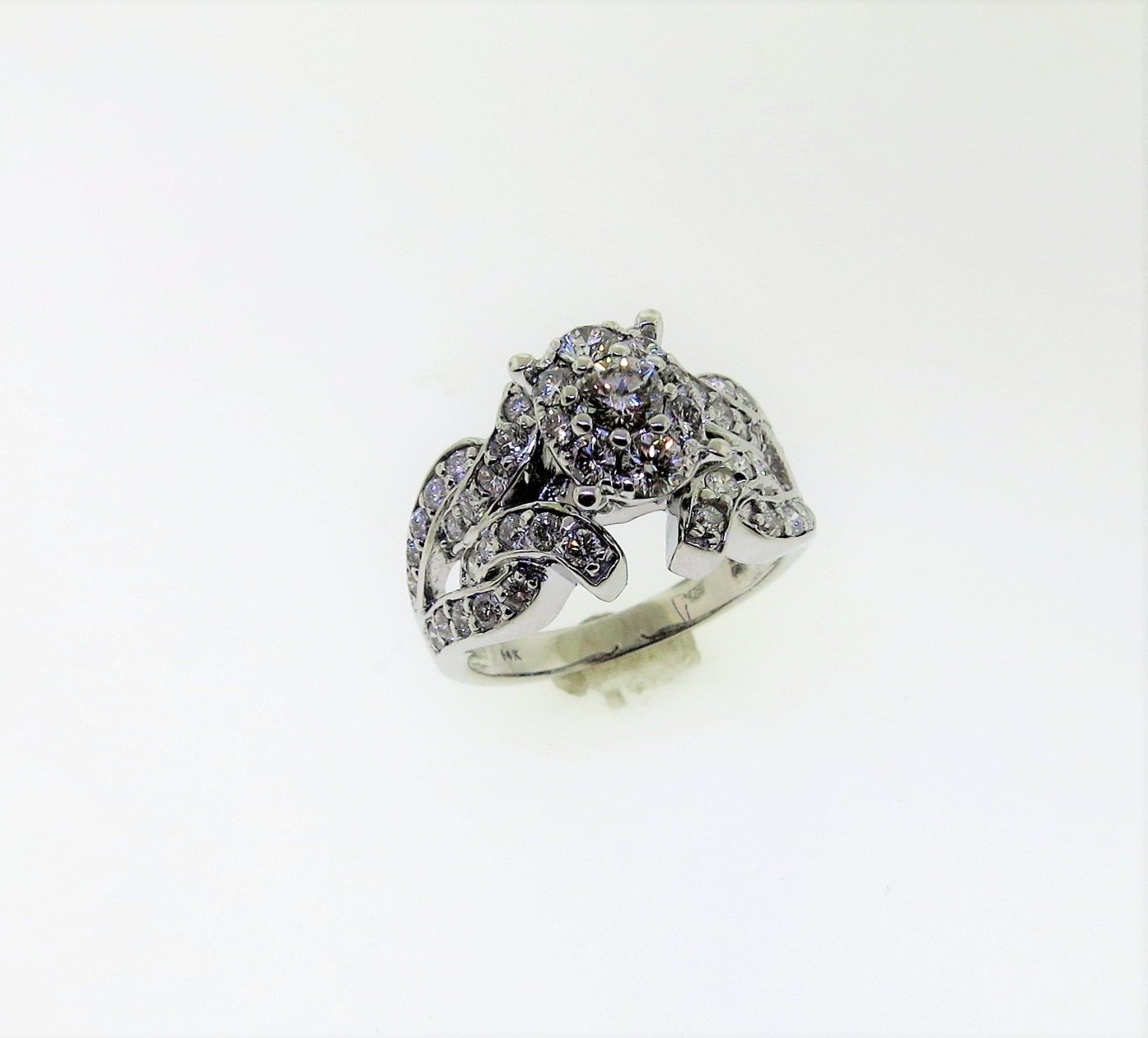UB7755W/BH - 14K White Gold Engagement Ring