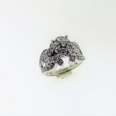 UB7755W/BH - 14K White Gold Engagement Ring