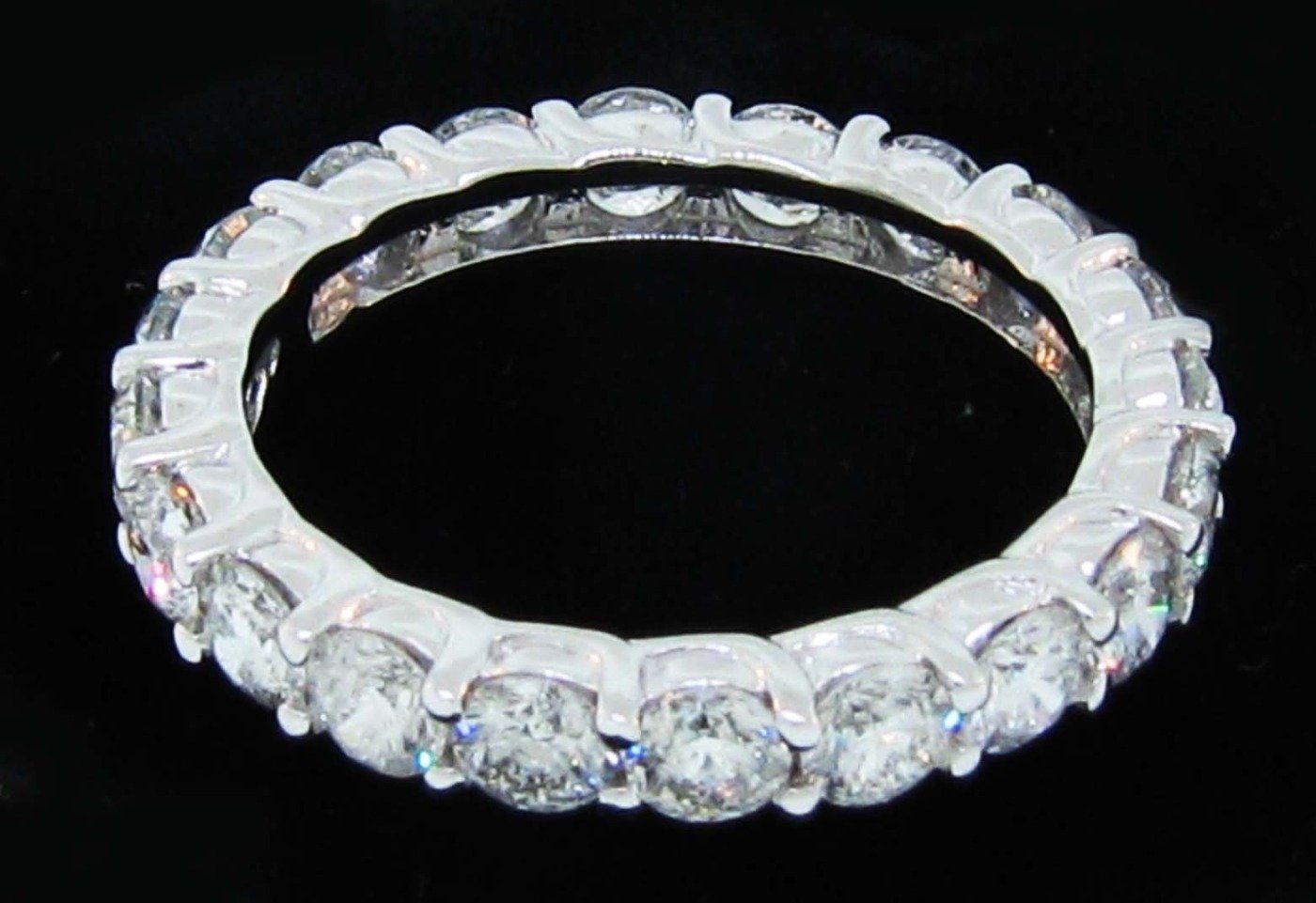 UB7757ETW-15 - 14K White Gold Anniversary Ring
