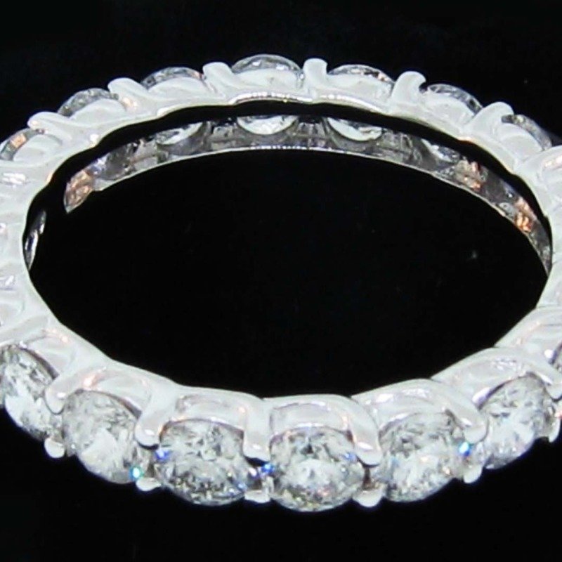 UB7757ETW-15 - 14K White Gold Anniversary Ring