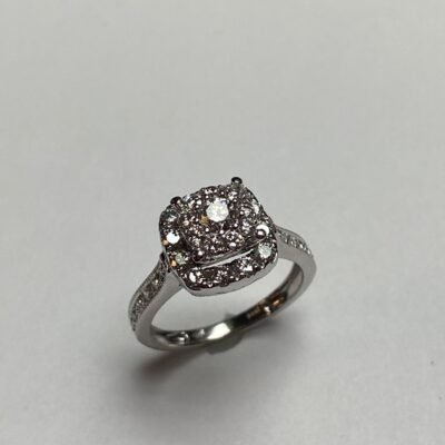 UB7851LSWBH53 - 14K White Gold Engagement Ring