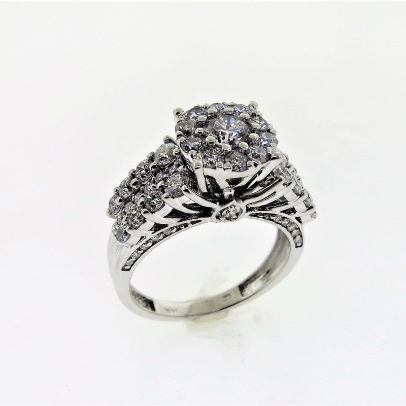UB7913W/BH - 14K White Gold Engagement Ring