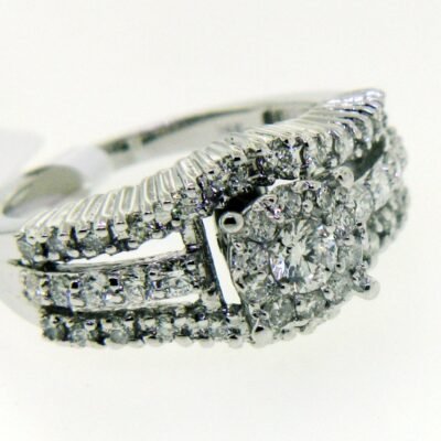 UB7925LSW - 14K  Engagement Ring