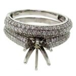 UB7934SMTW - 14K White Gold Semi Mount Ring