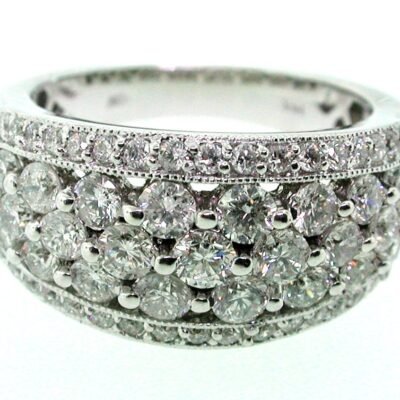 UB7939AW - 14K White Gold Anniversary Ring