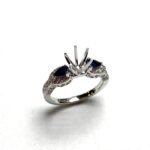 UB7976SMWSA - 14K  Semi Mount Ring