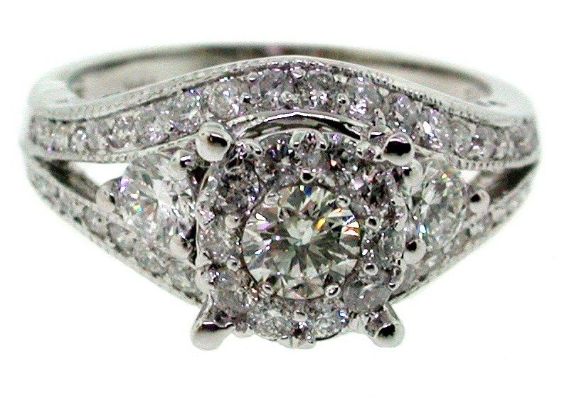 UB7981W/BH - 10K White Gold Engagement Ring