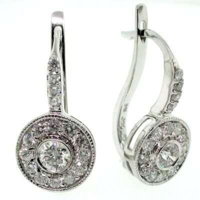 UB7982EW53 - 14K White Gold Earrings