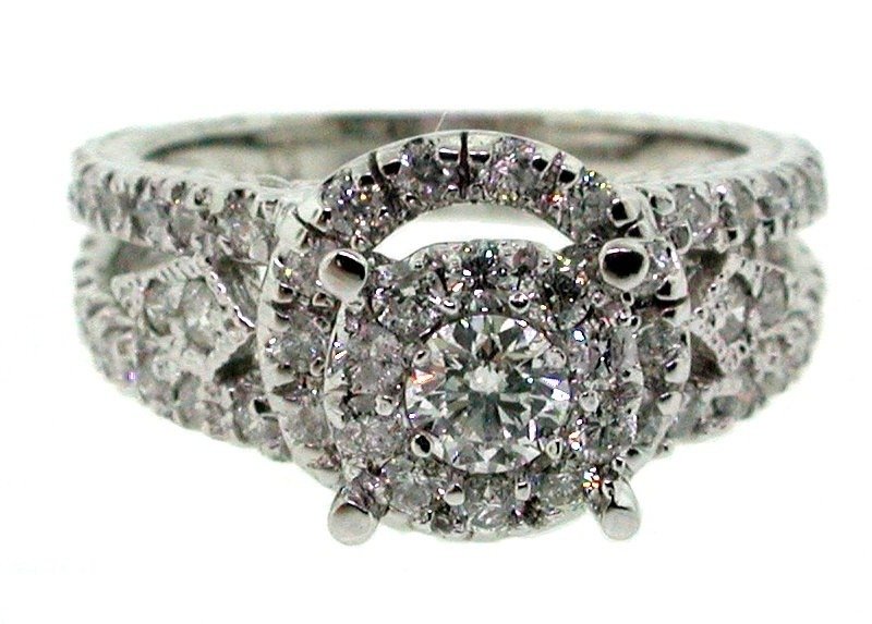 UB8001LSW-2 - 14K White Gold Engagement Ring