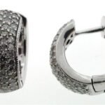 UB8012EW - 14K White Gold Huggies Earring