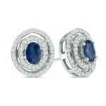 UB8087EWSA - 14K White Gold Stud Earrings