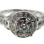 UB8162LSW - 14K White Gold Engagement Ring
