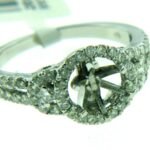 UB8167SMW - 14K White Gold Semi Mount Ring