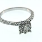 UB8229SMW - 14K White Gold Semi Mount Ring