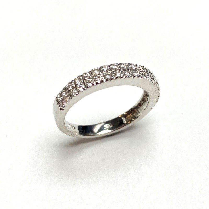 UB8246LW - 14K White Gold Anniversary Ring