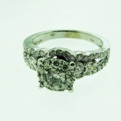 UB8259LWBH - 14K White Gold Engagement Ring