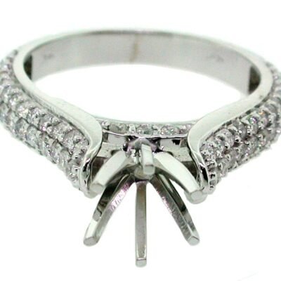 UB8265SMW1 - 14K  Semi Mount Ring