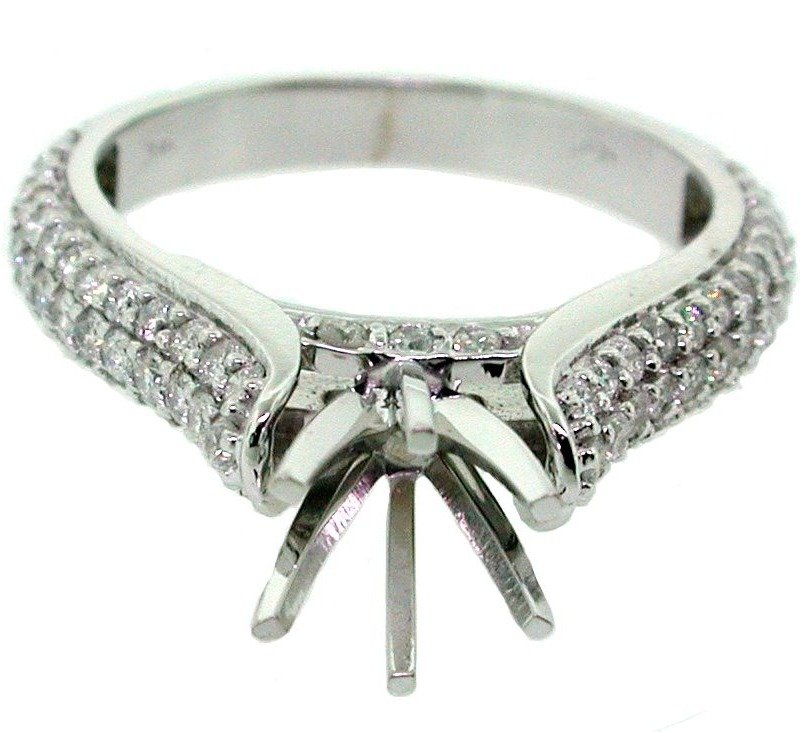 UB8265SMW1 - 14K  Semi Mount Ring