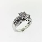 UB8340LSWBH53 - 14K White Gold Engagement Ring