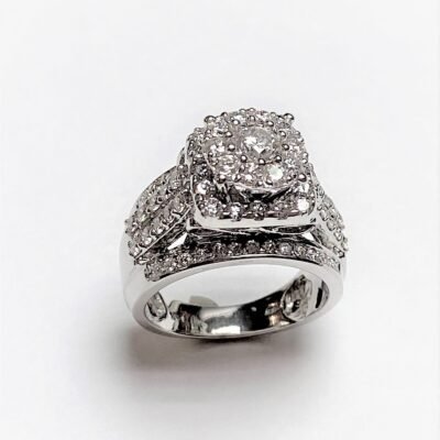 UB8423LSWGH53 - 14K White Gold Engagement Ring