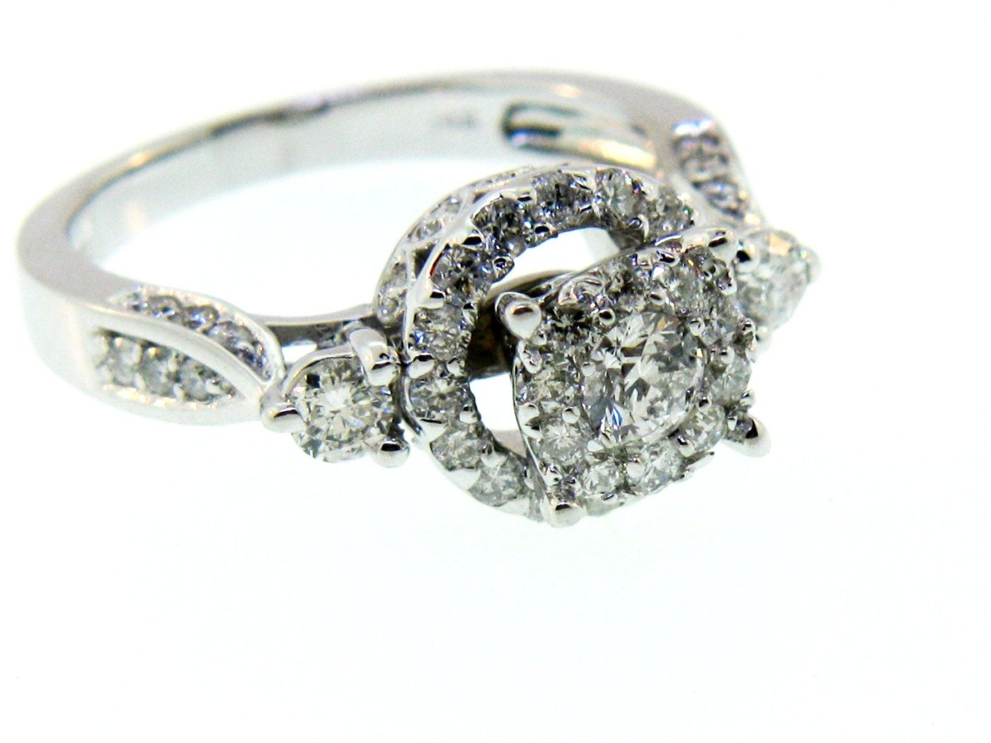 UB8432LSW - 14K White Gold Engagement Ring