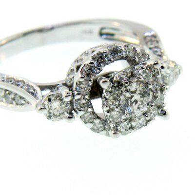 UB8432LSW - 14K White Gold Engagement Ring