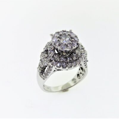 UB8439LSWBH53 - 14K White Gold Engagement Ring