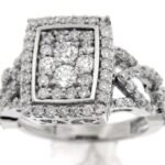 UB8458FW - 14K White Gold Ring