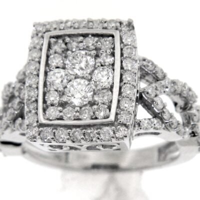 UB8458FW - 14K White Gold Ring