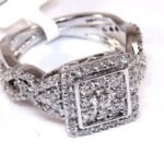 UB8459FW - 14K White Gold Ring
