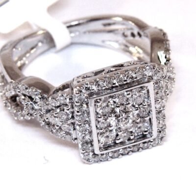 UB8459FW - 14K White Gold Ring