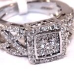 UB8460FR - 14K White Gold Ring