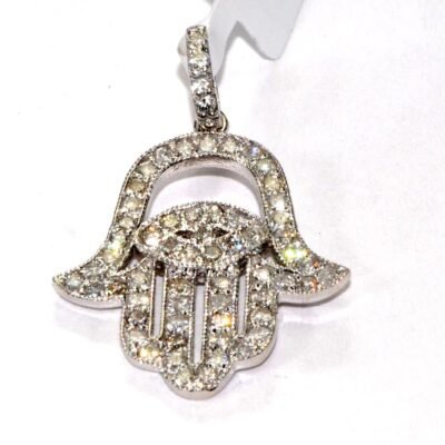 UB8555PW53 - 14K White Gold Pendant