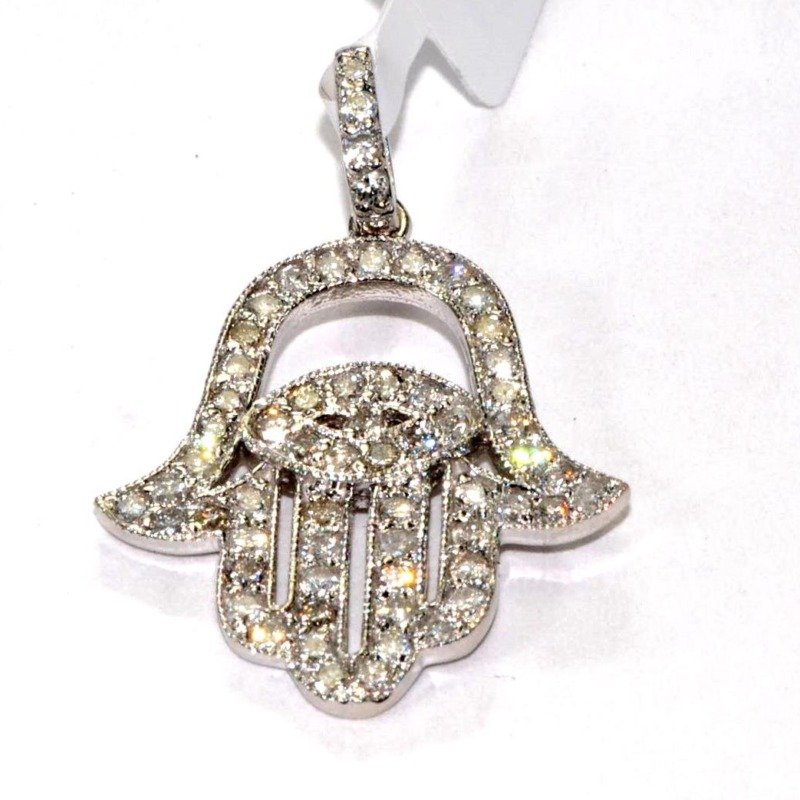UB8555PW53 - 14K White Gold Pendant