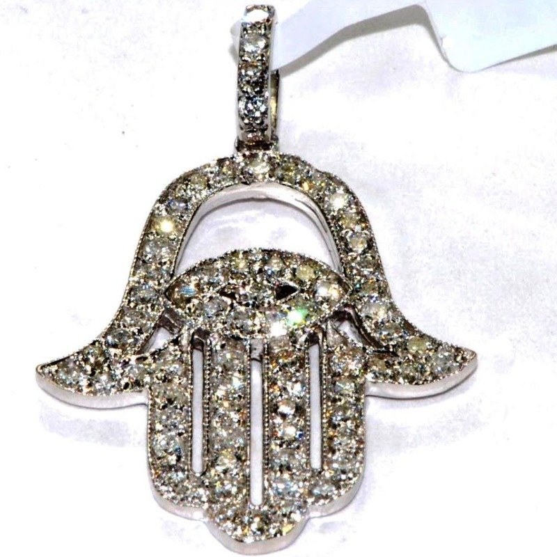 UB8563PW - 14K White Gold Pendant